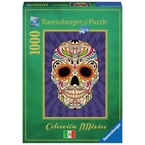 Ravensburger (19686) - "Calavera mexicana" - 1000 brikker puslespil
