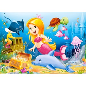 Castorland (B-06854) - "Little Mermaid" - 60 brikker puslespil