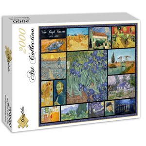 Grafika (00837) - Vincent van Gogh: "Collage" - 2000 brikker puslespil