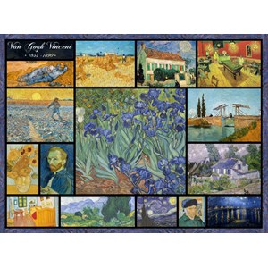 Grafika (00837) - Vincent van Gogh: "Collage" - 2000 brikker puslespil