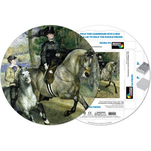 Pigment Hue (RRENR-41205) - Pierre-Auguste Renoir: "Woman riding horse" - 140 brikker puslespil