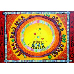 Grafika (00934) - "Family Portrait" - 1000 brikker puslespil