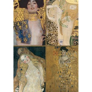 Piatnik (538841) - Gustav Klimt: "Collection of works" - 1000 brikker puslespil