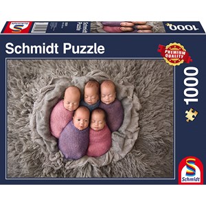 Schmidt Spiele (58301) - "Fem i et slag" - 1000 brikker puslespil