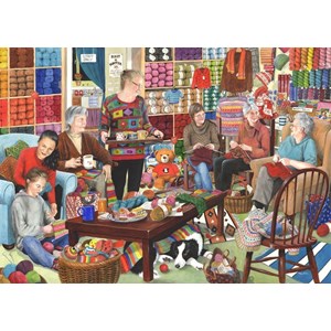 The House of Puzzles (3220) - "Knit & Natter" - 1000 brikker puslespil