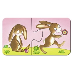 Ravensburger (06888) - "Farm Animals" - 2 brikker puslespil