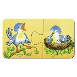 Ravensburger (06888) - "Farm Animals" - 2 brikker puslespil