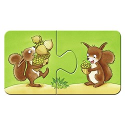 Ravensburger (06888) - "Farm Animals" - 2 brikker puslespil