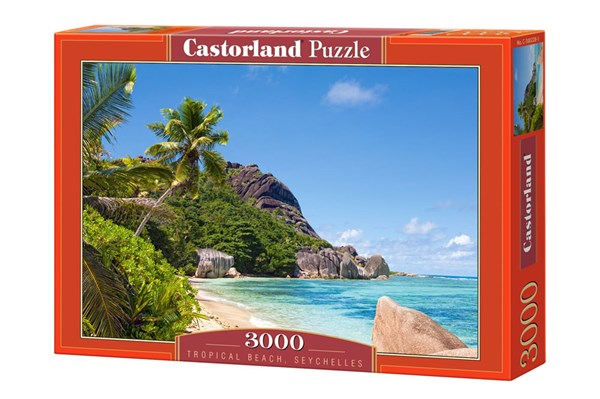 Castorland (C-300228) - "Tropical Beach, Seychelles" - 3000 brikker puslespil