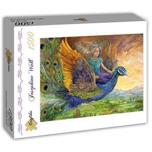 Grafika (T-00275) - Josephine Wall: "Peacock Princess" - 1500 brikker puslespil