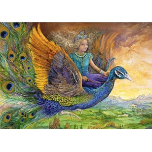 Grafika (T-00275) - Josephine Wall: "Peacock Princess" - 1500 brikker puslespil