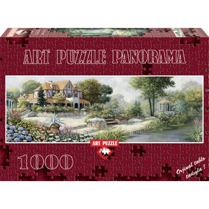 Art Puzzle (4333) - Peter Motz: "English Cottage" - 1000 brikker puslespil