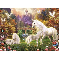 Ravensburger (14195) - "Enchanted Unicorns" - 500 brikker puslespil