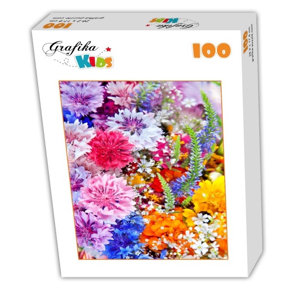 Grafika Kids (01170) - "Flower Blast" - 100 brikker puslespil