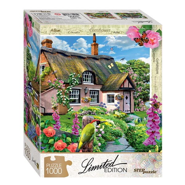 Step Puzzle (79805) - "Pink Cottage" - 1000 brikker puslespil