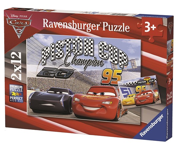 Ravensburger (07609) - "Cars 3" - 12 brikker puslespil