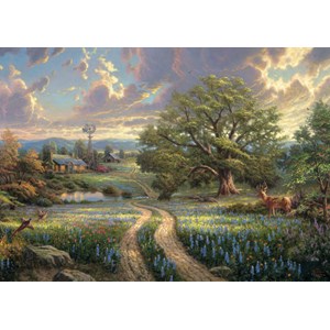 Schmidt Spiele (58461) - Thomas Kinkade: "Country Idyll" - 1000 brikker puslespil