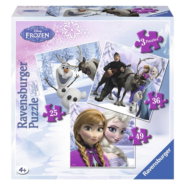 Ravensburger (07276) - "Frozen" - 25 36 49 brikker puslespil