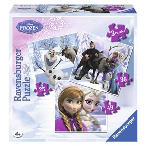 Ravensburger (07276) - "Frozen" - 25 36 49 brikker puslespil