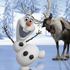 Ravensburger (07276) - "Frozen" - 25 36 49 brikker puslespil