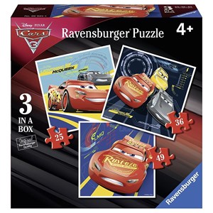 Ravensburger (06925) - "Cars 3" - 25 36 49 brikker puslespil