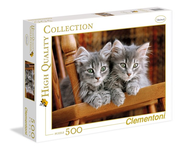 Clementoni (30545) - "Kittens" - 500 brikker puslespil