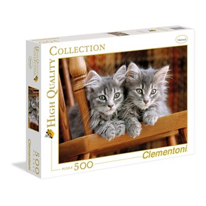 Clementoni (30545) - "Kittens" - 500 brikker puslespil