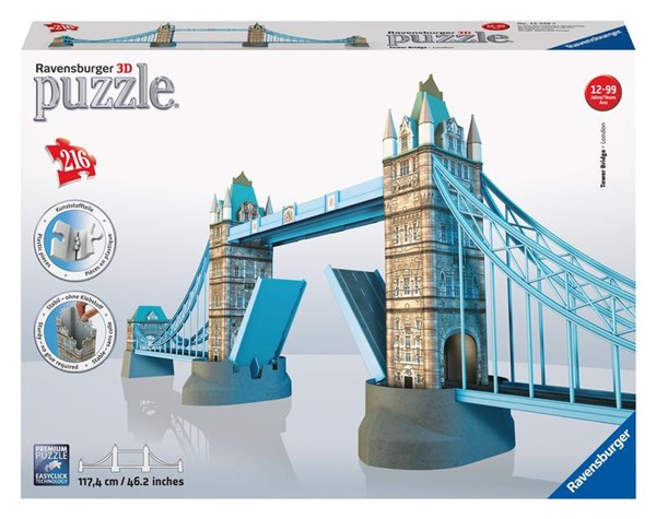 Ravensburger (12559) - "Tower Bridge, London" - 216 brikker puslespil