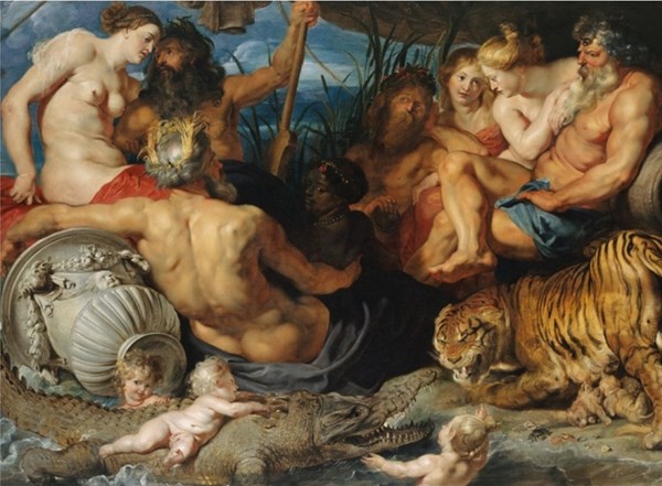 Piatnik (547645) - Peter Paul Rubens: "The four great rivers of Antiquity, 1614" - 1000 brikker puslespil