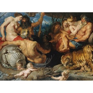 Piatnik (547645) - Peter Paul Rubens: "The four great rivers of Antiquity, 1614" - 1000 brikker puslespil