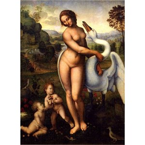D-Toys (66954-RN01) - Leonardo Da Vinci: "Leda and the Swan" - 1000 brikker puslespil