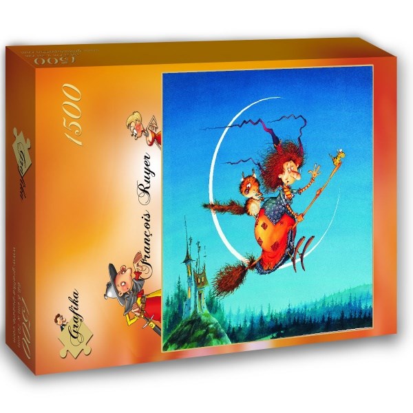 Grafika (02164) - François Ruyer: "Witch" - 1500 brikker puslespil