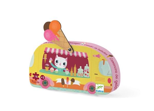 Djeco (07264) - "Isbil" - 16 brikker puslespil