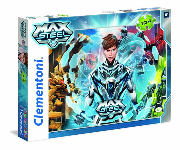 Clementoni (27895) - "Max Steel" - 104 brikker puslespil