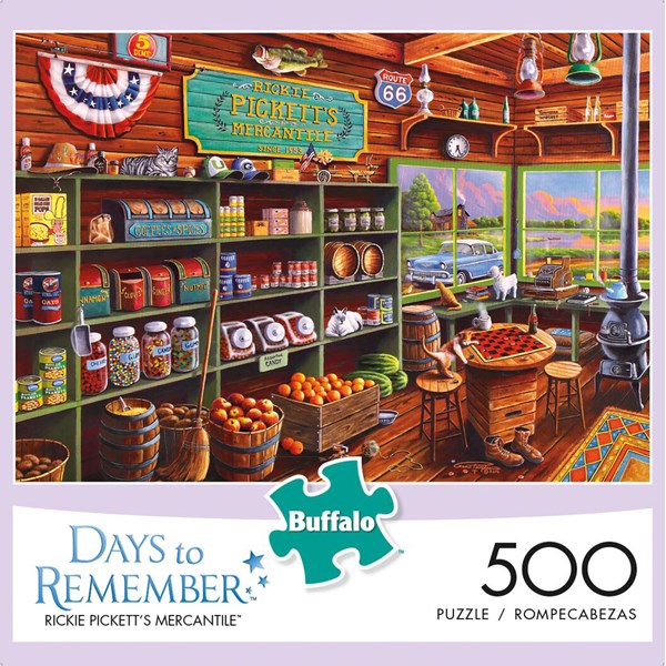 Buffalo Games (3695) - Geno Peoples: "Rickie Pickett's Mercantile" - 500 brikker puslespil