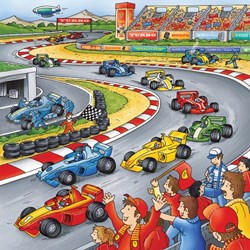 Ravensburger (09273) - "On the Road and in the Air" - 49 brikker puslespil