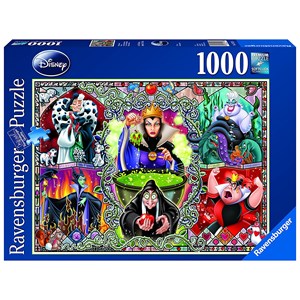 Ravensburger (19252) - "Disney Witches" - 1000 brikker puslespil