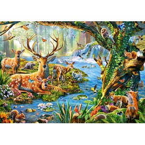 Castorland (B-52929) - "Forest Life" - 500 brikker puslespil