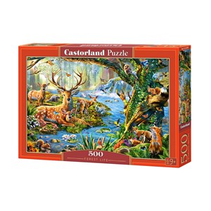 Castorland (B-52929) - "Forest Life" - 500 brikker puslespil