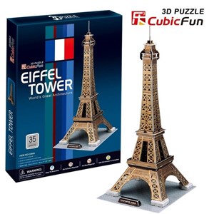 Cubic Fun (C044H) - "Eiffel Tower" - 35 brikker puslespil