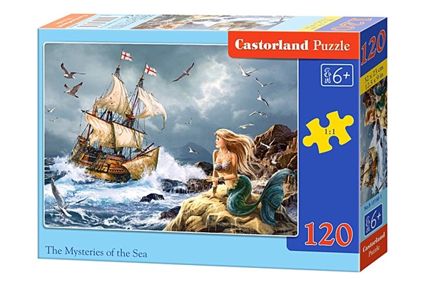Castorland (B-13166) - "The Mysteries of the Sea" - 120 brikker puslespil