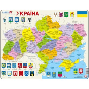 Larsen (K57-UA) - "Ukraine Political - UA" - 82 brikker puslespil