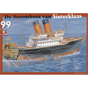 PuzzelMan (122) - "The Steamboat" - 99 brikker puslespil