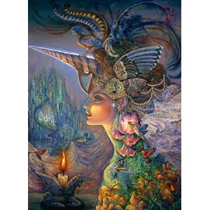 Grafika Kids (01591) - Josephine Wall: "My Lady Unicorn" - 300 brikker puslespil