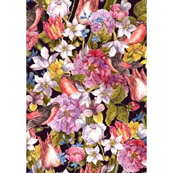 Grafika Kids (01174) - "Vintage Flowers and Birds" - 100 brikker puslespil