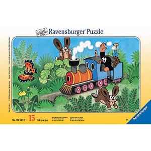 Ravensburger (06349) - "Little Mole, Engine Driver" - 15 brikker puslespil
