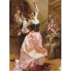 Art Puzzle (4600) - Pino Daeni: "Dancing in Barcelona" - 1500 brikker puslespil