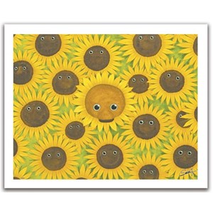 Pintoo (H1053) - "Bears with sunflowers" - 500 brikker puslespil