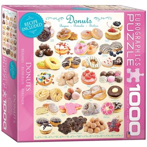 Eurographics (8000-0430) - "Donuts" - 1000 brikker puslespil