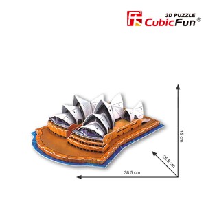 Cubic Fun (C067H) - "Sydney Opera House" - 58 brikker puslespil
